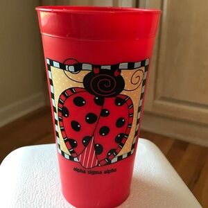 Alpha Sigma Alpha sorority ladybug cup